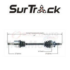 SurTrack CV Axle Shaft for 2001-2006 Kia Optima 2.4L L4 - Constant Velocity xf