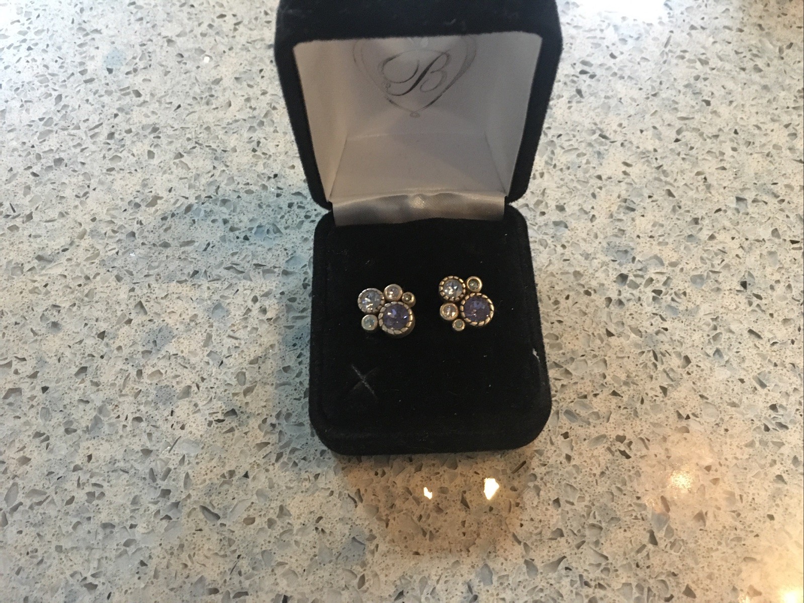 Brighton Swarovski Crystal Multi Colored Stud Ear… - image 2