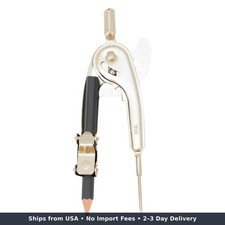 Nickel-plated Ball Bearing Compass With Pencil Professional Style Back-to-school