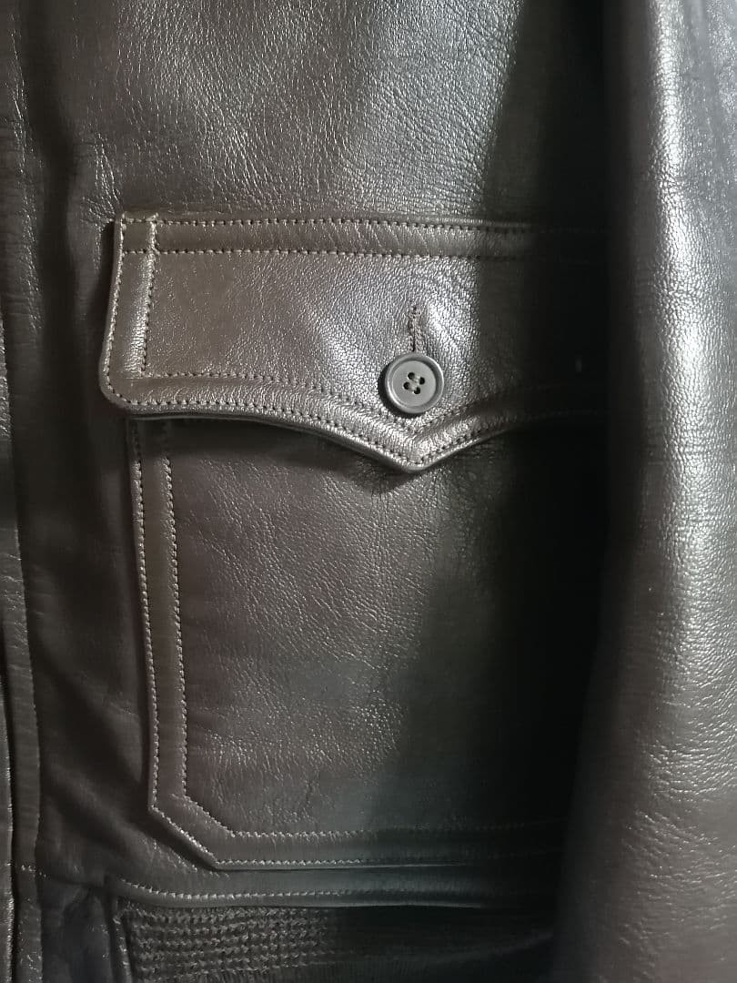 [Size 38 Short Length Genuine Leather] Rare Real McCoy's G-1 Leather #0915 image 4