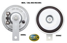 Hella 12v High Tone 400 Hz Low Tone 335 Hz Twin Horn Kit
