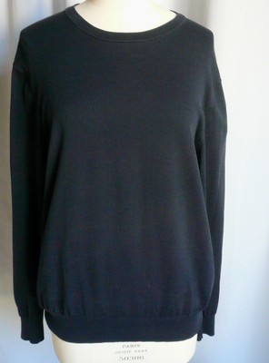 LOUIS VUITTON UNIFORM Kleiner Pullover Baumwolle leicht marine TM/ 46 Herren