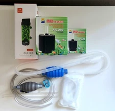 fish tank aquarium air pump sponge filter siphon water changer qanvee fluidizer