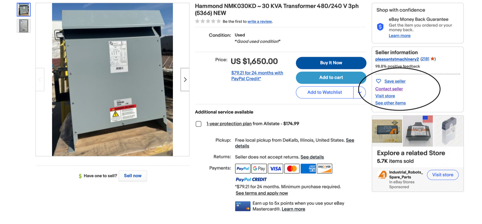 Tri Tronics UF-A Fiber Optic Eye Sensor (6729) NOS