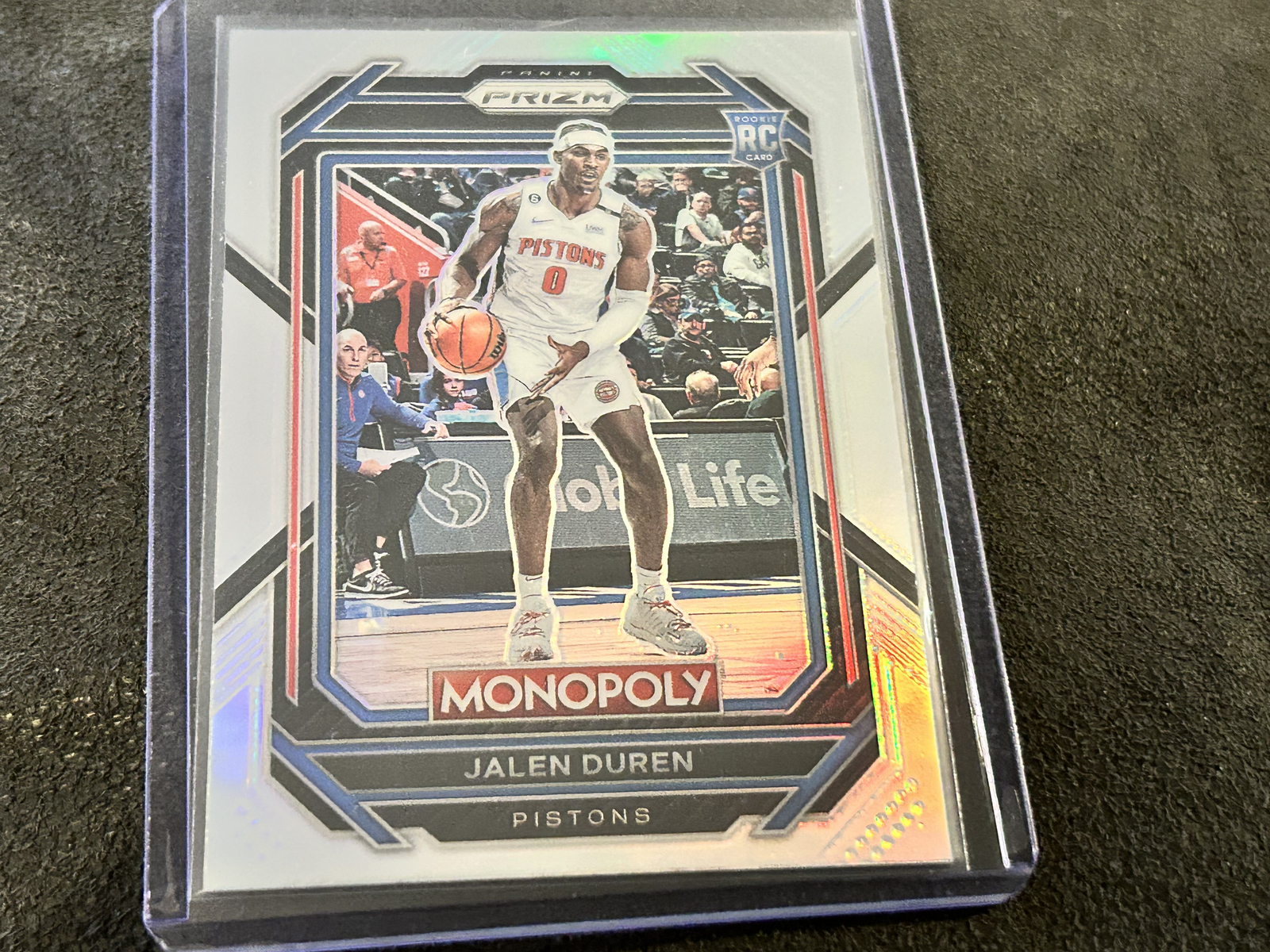 2022-23 Panini Prizm Monopoly Silver Jalen Duren Rookie Card #27 PISTONS RARE SP