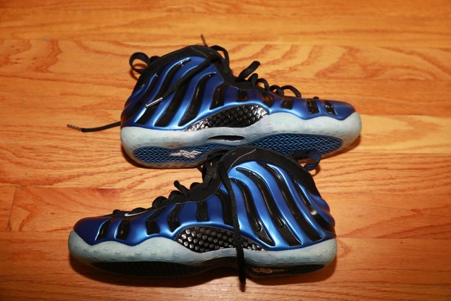 Nike Air Foamposite One Sharpie Only Black Blue Shoe 679085-500 Men Size 8 for sale online | eBay