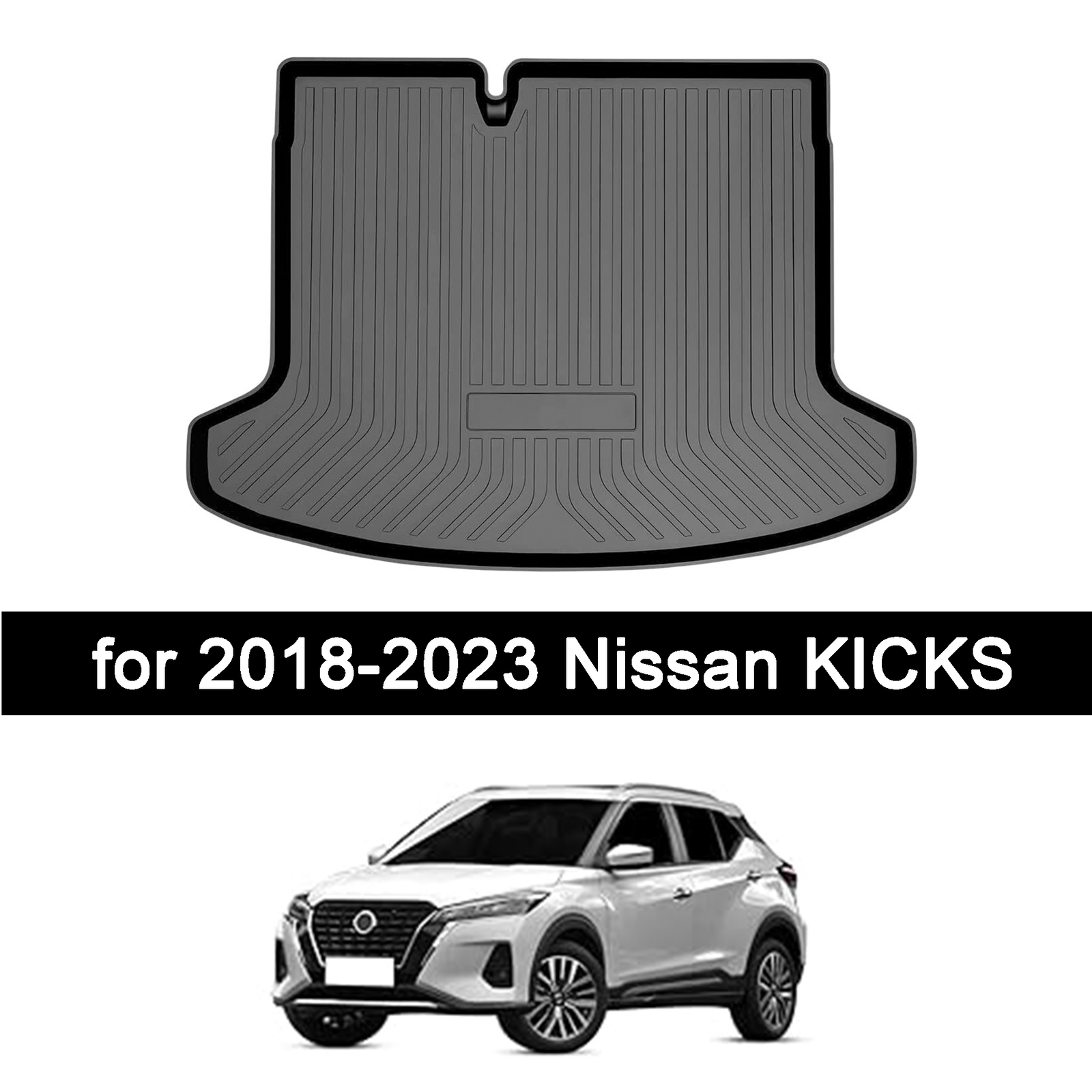 2018-2024 Nissan Kicks Waterproof TPO Cargo Trunk Tray Liner Floor Mat