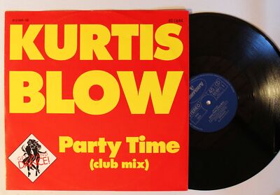 Kurtis Blow Party Time (Club Mix) GER 12inch Vinyl Maxi 1983 Top! Hip Hop