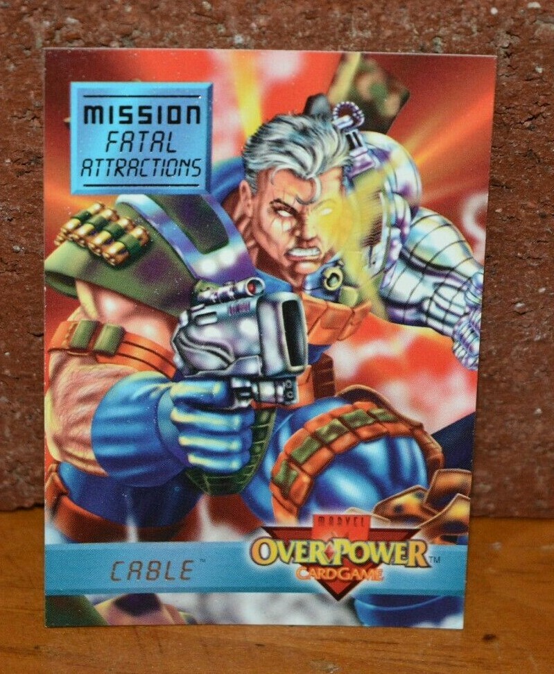 MARVEL COMICS OVERPOWER TRADING CARD GAME CABLE | eBay