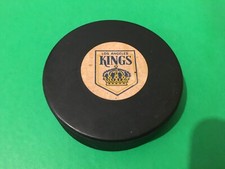 LOS ANGELES KINGS NHL Hockey Official Puck 1970's Made in Canada Viceroy READ