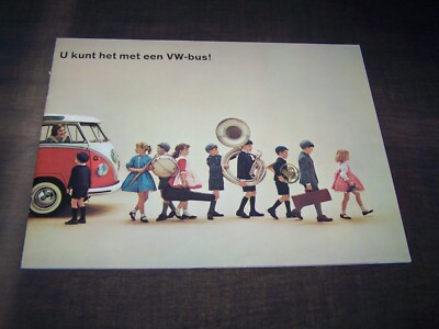 TOPRARITÄT Herrlicher Prestige Prospekt VW Bus Samba T1 von 1963 !!!