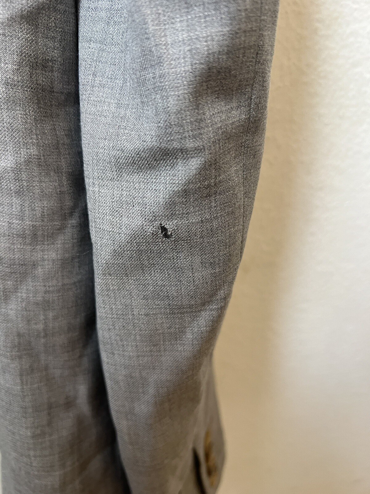 J CREW SOLID GRAY WOOL 2 BUTTON BLAZER SIZE 8T (L… - image 7