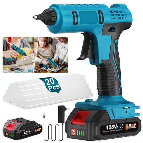Akku Heißklebepistole Kabellos Klebepistole Mit 20x Klebestifte Für Makita 21V - Bild 13 von 18