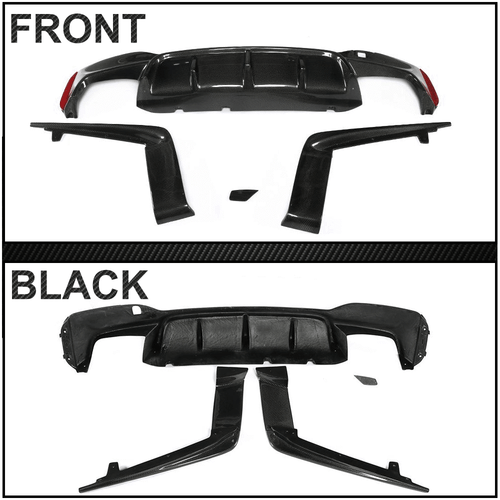 Se adapta a BMW G30 G38 M-SPORT carbono difusor trasero difusor trasero aleta divisor - Imagen 11 de 12