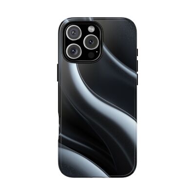 Phone Ink - iPhone | Galaxy | Pixel Case - Dreamy Black Curves Art