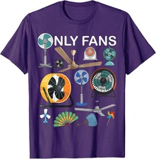 Only Fan Set Funny Ventilators And Fans Design Unisex T-Shirt