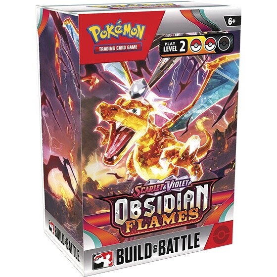 Obsidian Flames Prerelease FULL SEALED CASE (10 Build & Battle boxes) - New