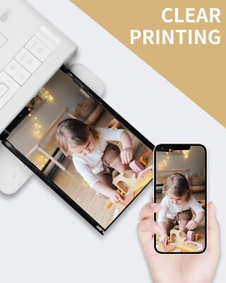 Replacement Canon Selphy CP1300 Photo Paper KP-108IN Canon Selphy CP1200 CP1000 CP910 CP900 Ink Cartridge and Photo Paper, 3 Cartridges Photo Printer, 108 Sheets Photo Paper (100x148mm