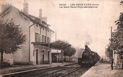 AK - DEUX-FAYS - JURA - 39 - LA BAHNHOF DEUX-FAYS-SERGENAUX