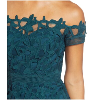 NWT Chi Chi London Anna Lace Off the Shoulder Dress 4 XS S Teal blue green | eBay NWT Chi Chi London Anna Lace Off the Shoulder Dress 4 XS S Teal blue green | eBay