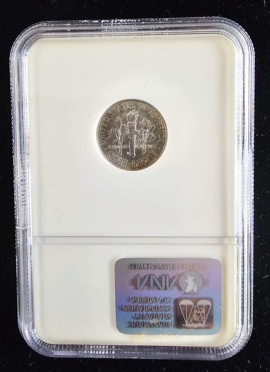 1958 D Dime Roosevelt NGC MS-68 