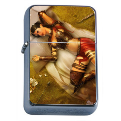 Persian Pin Up Girls D13 Flip Top Oil Lighter Wind Resistant 