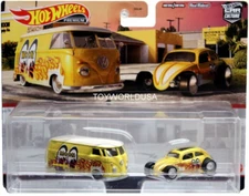 2021 Hot Wheels Car Culture 2 Pack Mooneyes Volkswagen T1 Panel & Custom Beetle