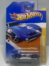 2011 Hot Wheels 4 New Models 4/50 '69 COPO CORVETTE Blue Variation w/Chrm MC5sp