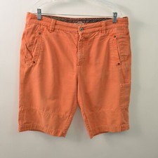 Carbon 2 Cobalt 12" Shorts Orange Mens 36 Cotton