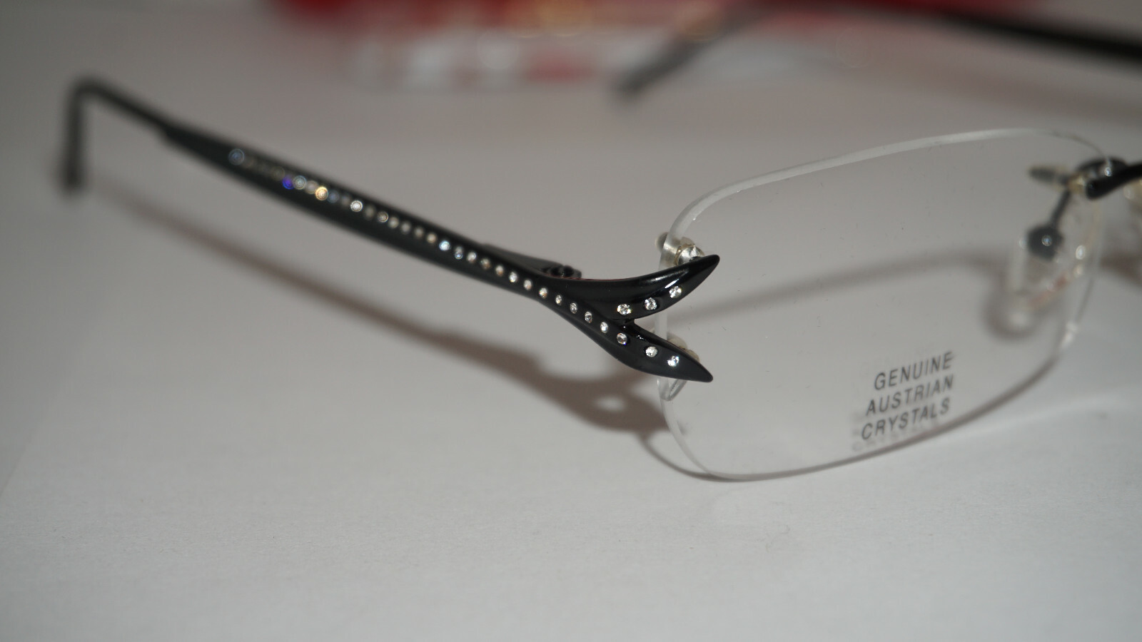 Caviar Eyeglasses New Black Rimless Austrain Crystals M2305 C24 54 16 ...