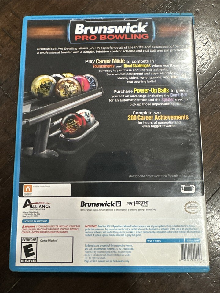 Brunswick Pro Bowling (Wii) - Gioco X0LN The Cheap Fast Free Post - Foto 9
