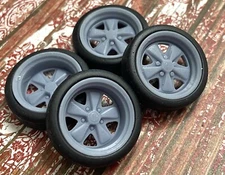 Resin 18-inch Porsche Fuchs Model Car wheels/tires, 1/24 1/25 scale,Volkswagen