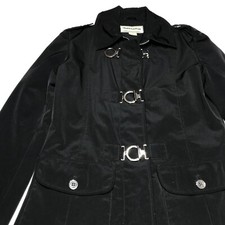Fitz-wright Jacket Womens Sz Small Black Full Zip Toggle Closure Water Resistant