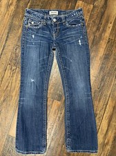MEK Denim Jeans by Miss Me Women's Size 28x30 Woodstock Boot Cut Distressed Boho