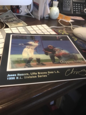 Braves Chipper Jones HOF Premier Instant Replay Motion Print # 2094 of 5000 made
