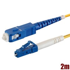 2M LC UPC to SC UPC Fiber Optic Simplex 9/125 Single Mode Optical Patch Cable