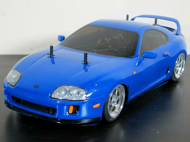 Vintage Tamiya 1/10 TA03R Chassis with Toyota Supra Body HPI Wheel Motor Servo | eBay