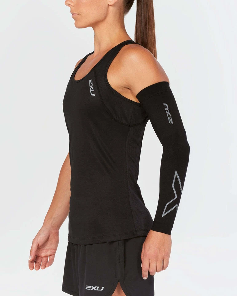 New 2XU Flex Compression Arm Sleeve Black/Grey X-Large – Support & Recovery - Image 2 of 2