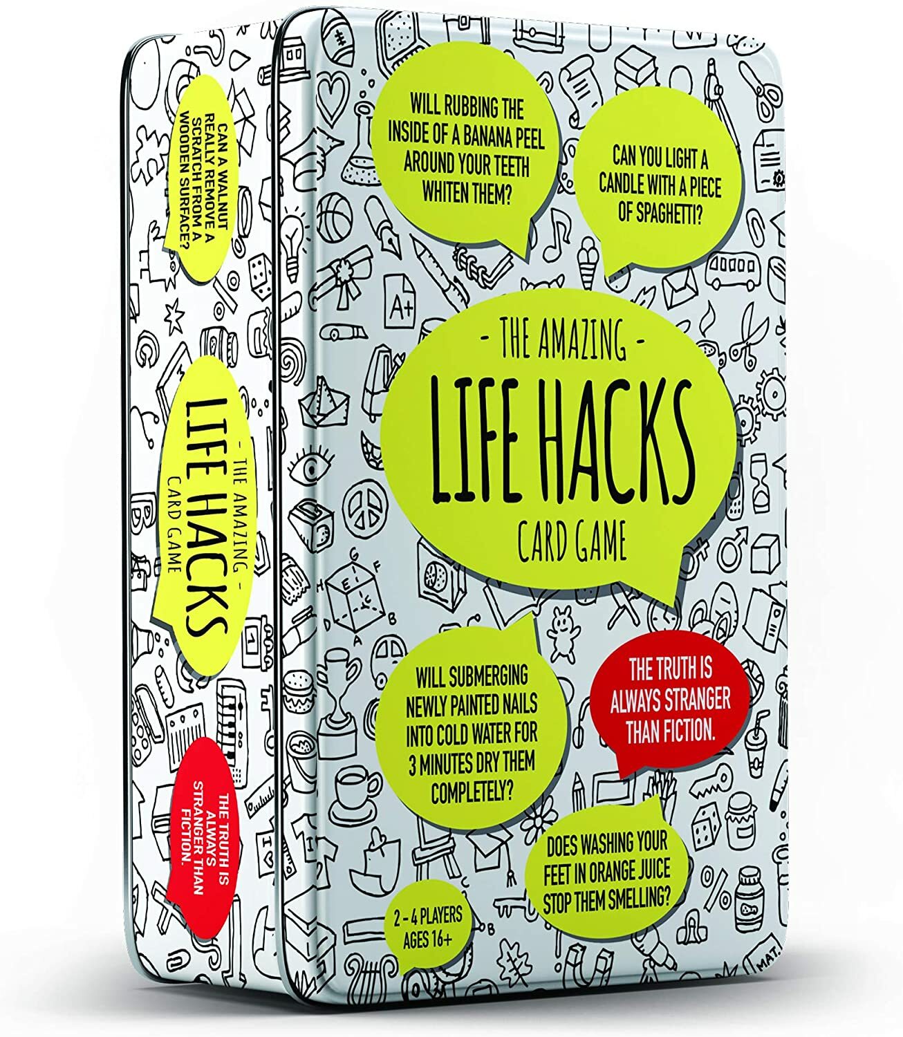 Card Game Quiz Life Hacks Trivia Card Game In A Tin - with 75 Questions - Image 3