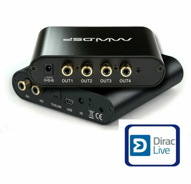Deric Dsp miniDSP USB DAC+DSP Dirac Live Black Digital Room Correction Processor ...