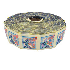 VTG1970 s Mod Butterfly Trim Embroidered Jacquard Ribbon 3.5 W x 7 Yards