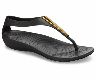 Crocs Serena Metallic Bar Womens Flip Flops Beach Summer Holiday Flats Sandals | eBay