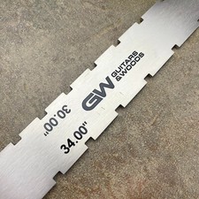 Dual Notched Guitar Neck Straight Edge for Bass 30.00"/34.00  - FMTDSN03