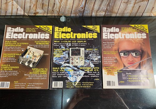 (46) RADIO-ELECTRONICS Magazine 1984-1989 ~ How-To Build, Wiring, Stereo Service - Picture 3 of 8