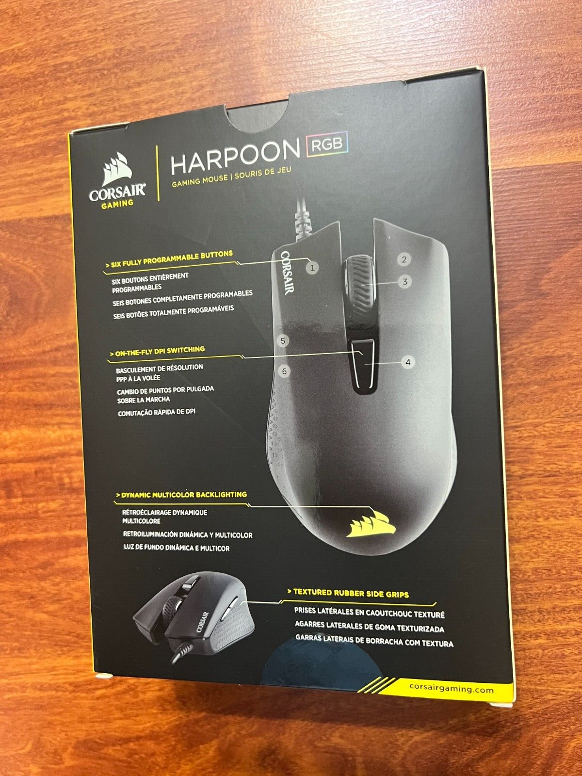 Corsair Harpoon RGB Wired Gaming Mouse - Black Model: CH-9301011-NA  ,ORIGINAL