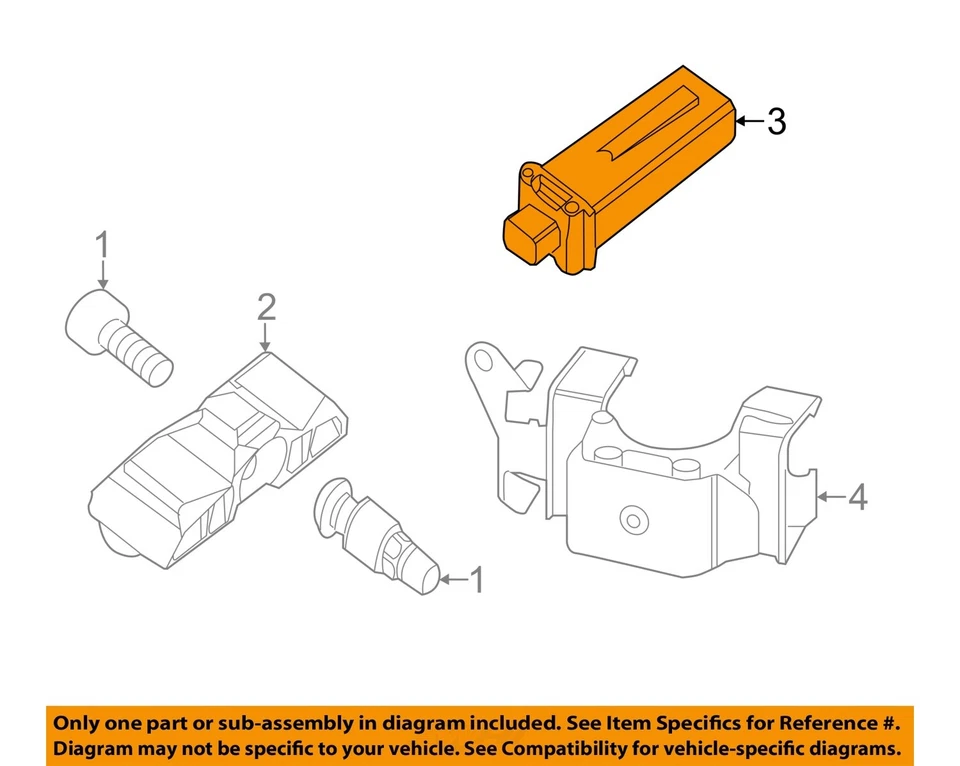Мод управления системой контроля давления в шинах б/у (TPMS) подходит для подвески 2014 Bmw 428I - Изображение 3 из 4