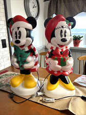 Disney Mickey  Minnie Mouse 24" Blow Mold SET NEW 2024 Christmas