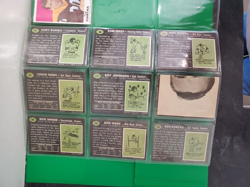 1969 Topps Pittsburgh Steelers Trading Cards- Complete Set - Picture 2 of 4