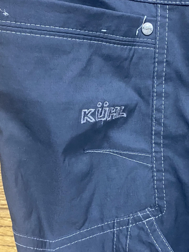 Pantalones de senderismo Kuhl Born In The Mountains para hombre negros/grises talla 40x32 Foto 3 de 4