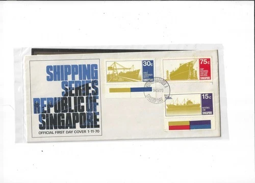 Singapore Year 1970 Shipping Series FDC